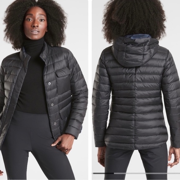 Athleta Pulse Reversible Down Jacket- XL - Picture 1 of 14